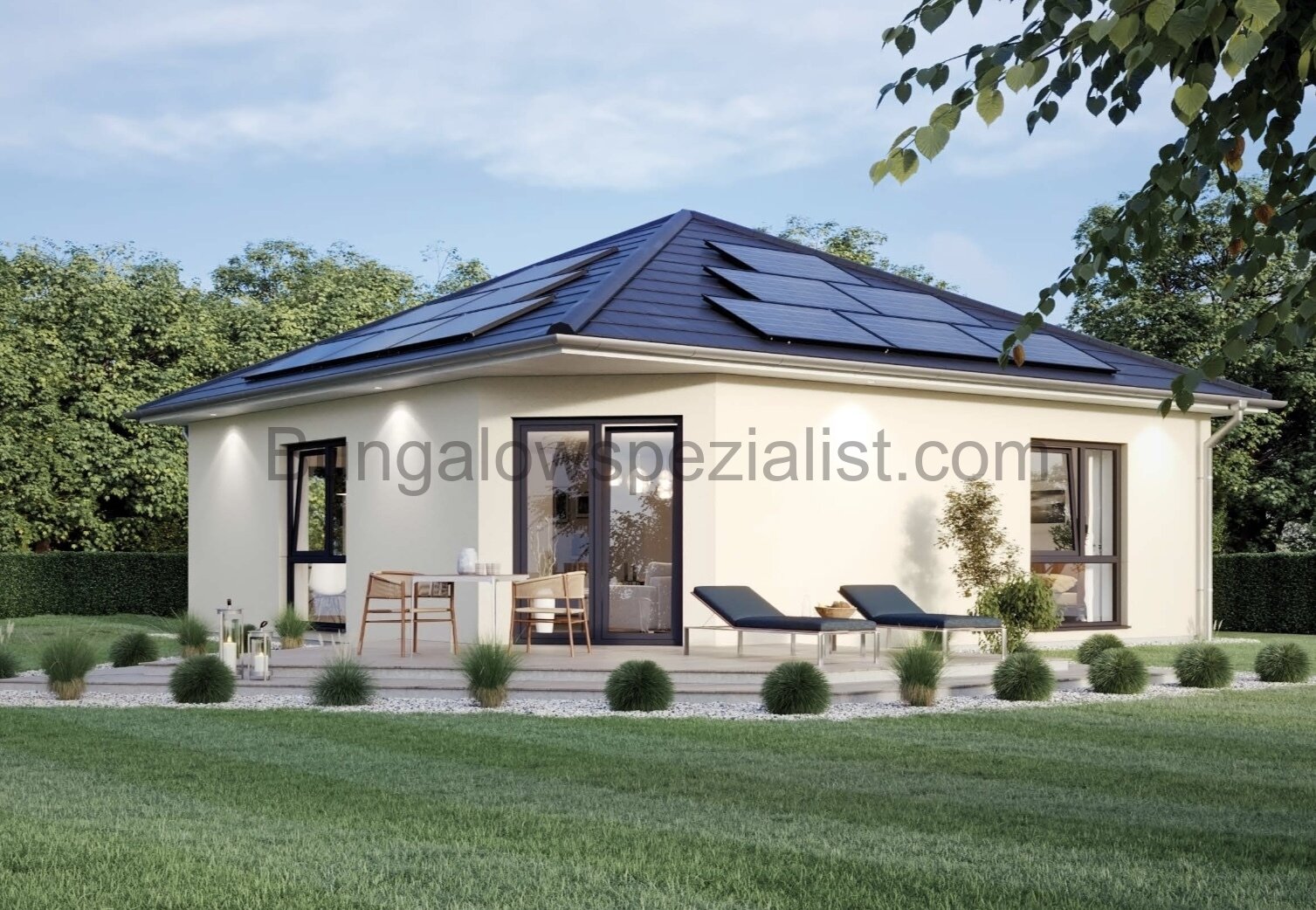 Minibungalow vom Bungalowspezialisten mit PV