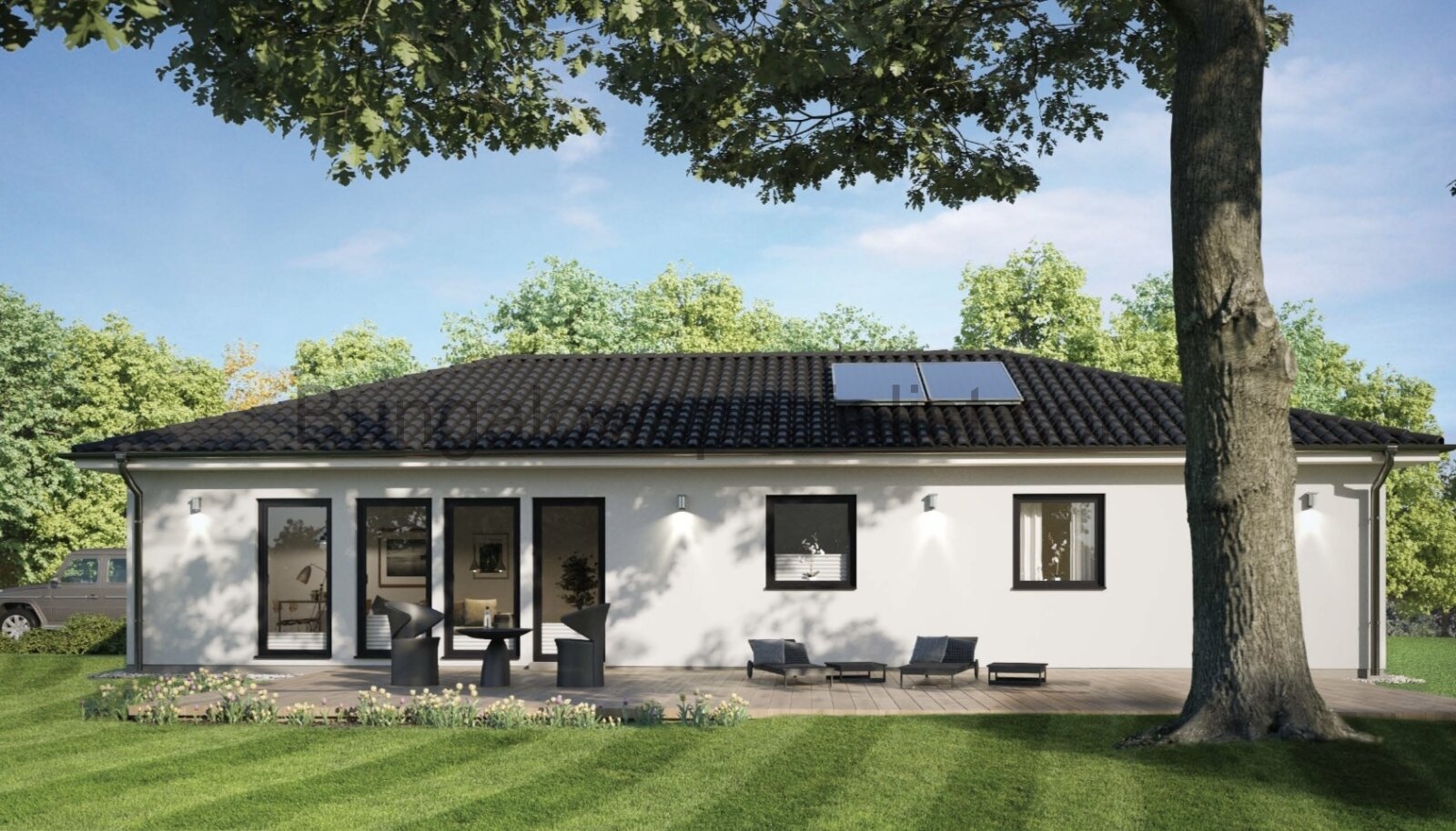Familienbungalow vom Bungalowspezialisten 4 ZI ( 5 ZI) / PV- Anlsge / WP / FB / Schlüsselfertig