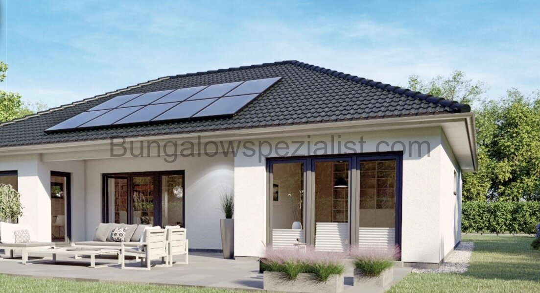 Bungalow mit Freisitz (147 Qm) vom Bungalowspezialisten PV- Anlage / FB / WP Schlüsselfertig