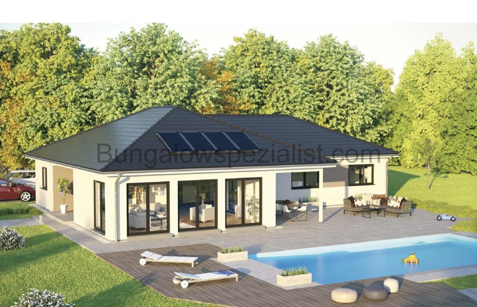 Bungalow für gehobene Ansprüche vom Bungalowspezialisten. TOP AUSFÜHRUNG