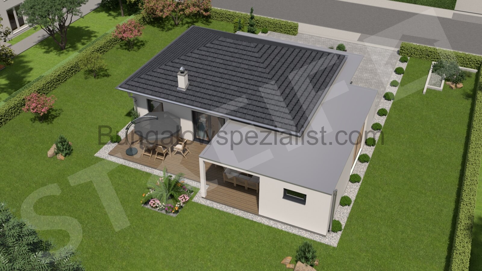 Bungalow 67 Qm mit Grundst. in Lahde monatliche Finanzierungsrate 1.092,-- incl. Fördermittel mit PV / Schlüsselfertig